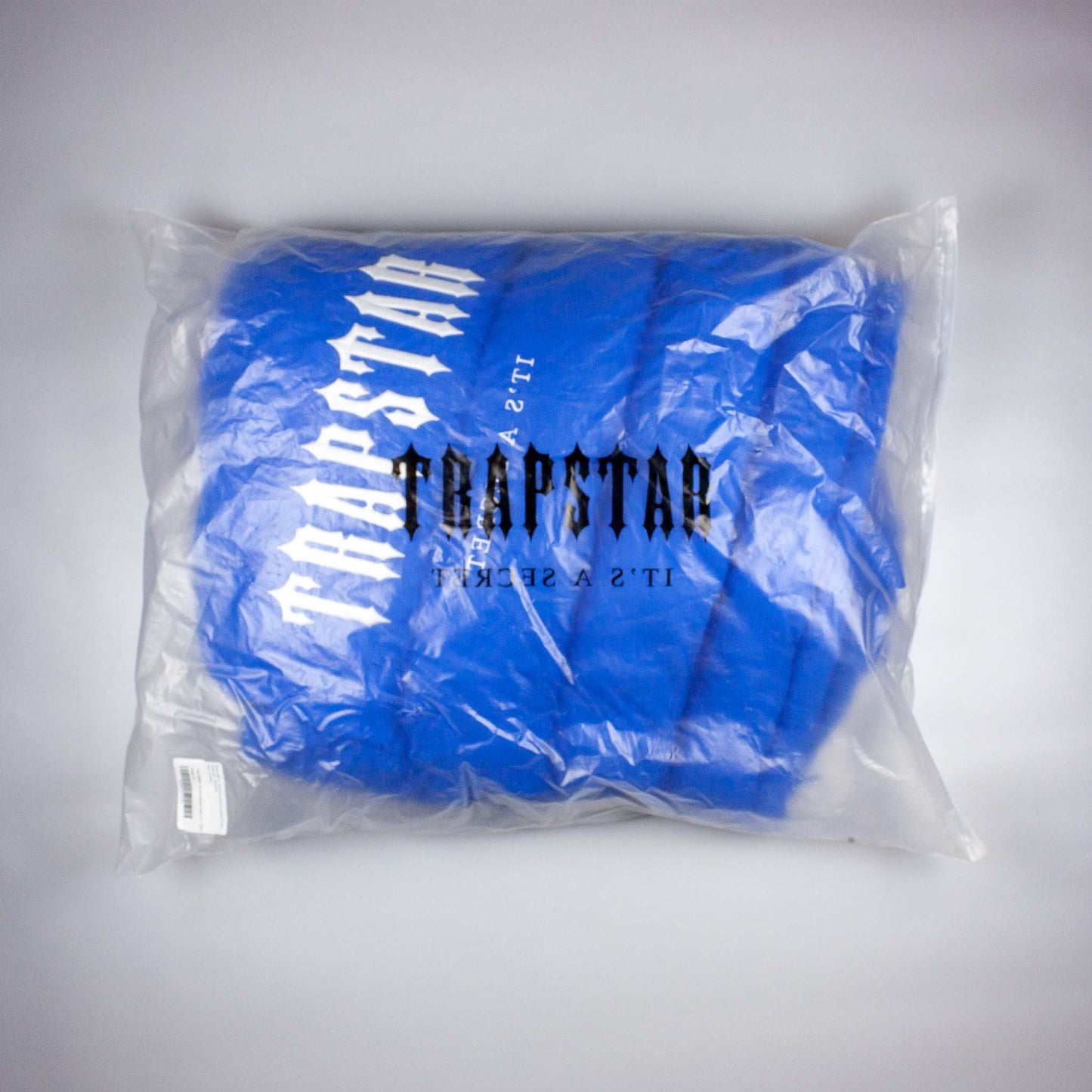 Trapstar Decoded Hooded Puffer Jacket - Dazzling Blue (Size S)
