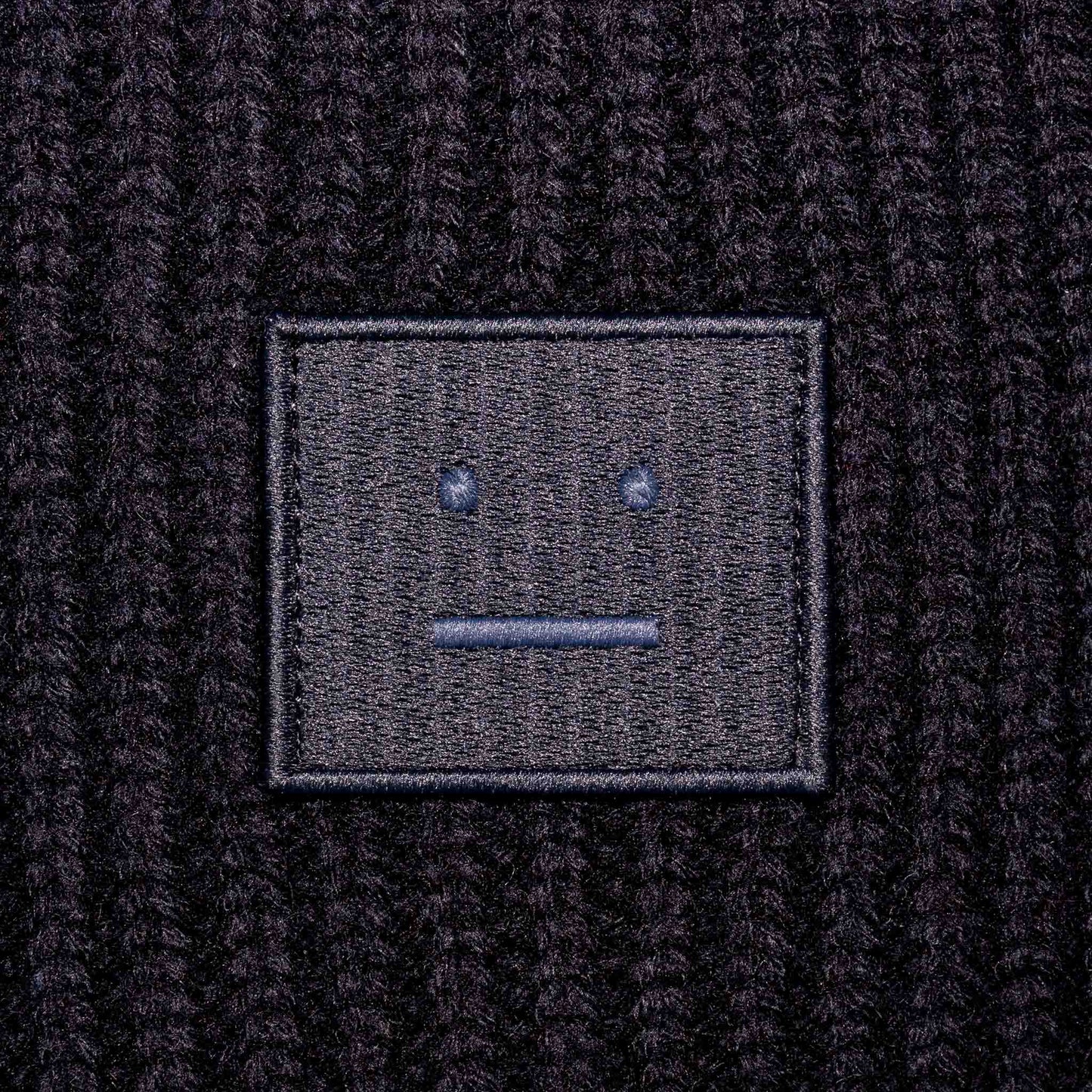 Acne Studios Ribbed Beanie - Black
