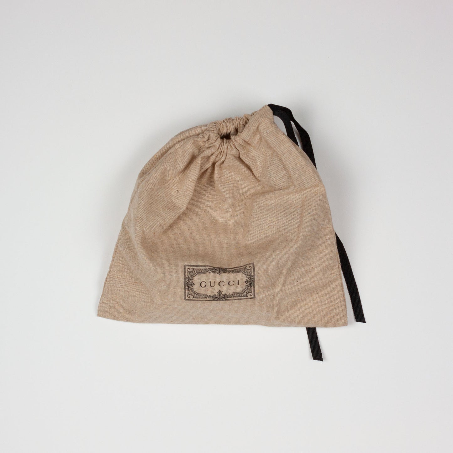 Gucci GG Supreme Beige Belt With Silver G Buckle
