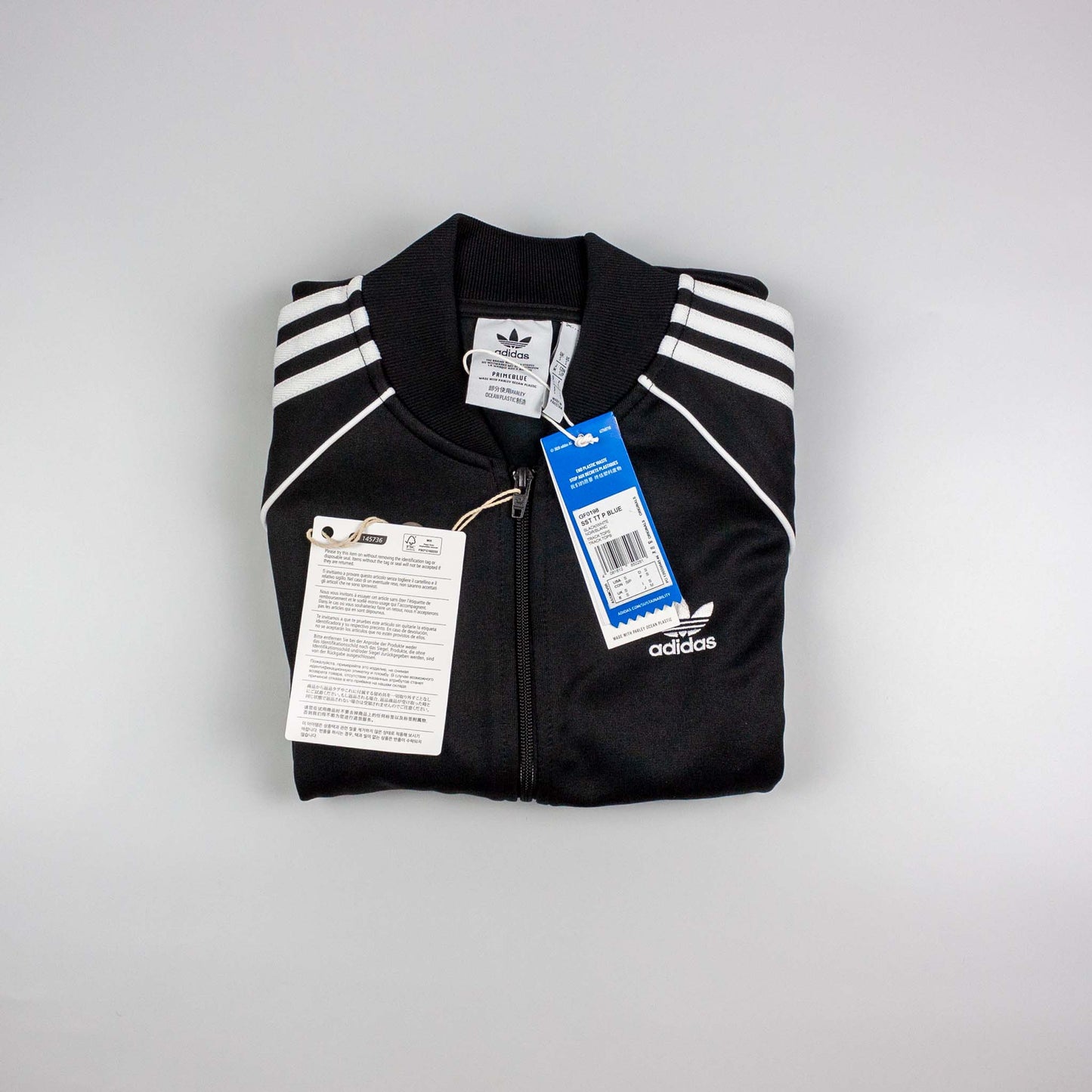 Adidas SST Track Top - Black (Size S)