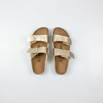 Birkenstock Arizona Birko-Flor Patent - Gold (Size UK:5.5)