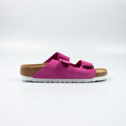 Birkenstock Arizona Soft Footbed Suede Leather - Fuchsia Tulip