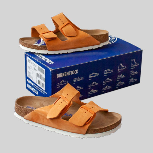 Birkenstock Arizona Soft Footbed Suede - Russet Orange (Size UK:5/EU:38)