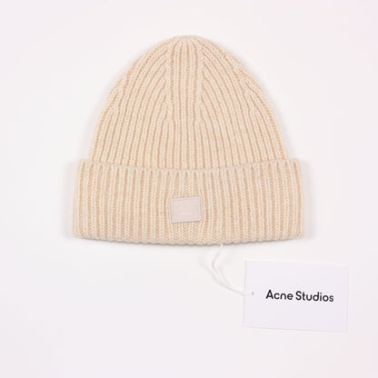 Acne Studios Ribbed Beanie - Oatmeal Melange