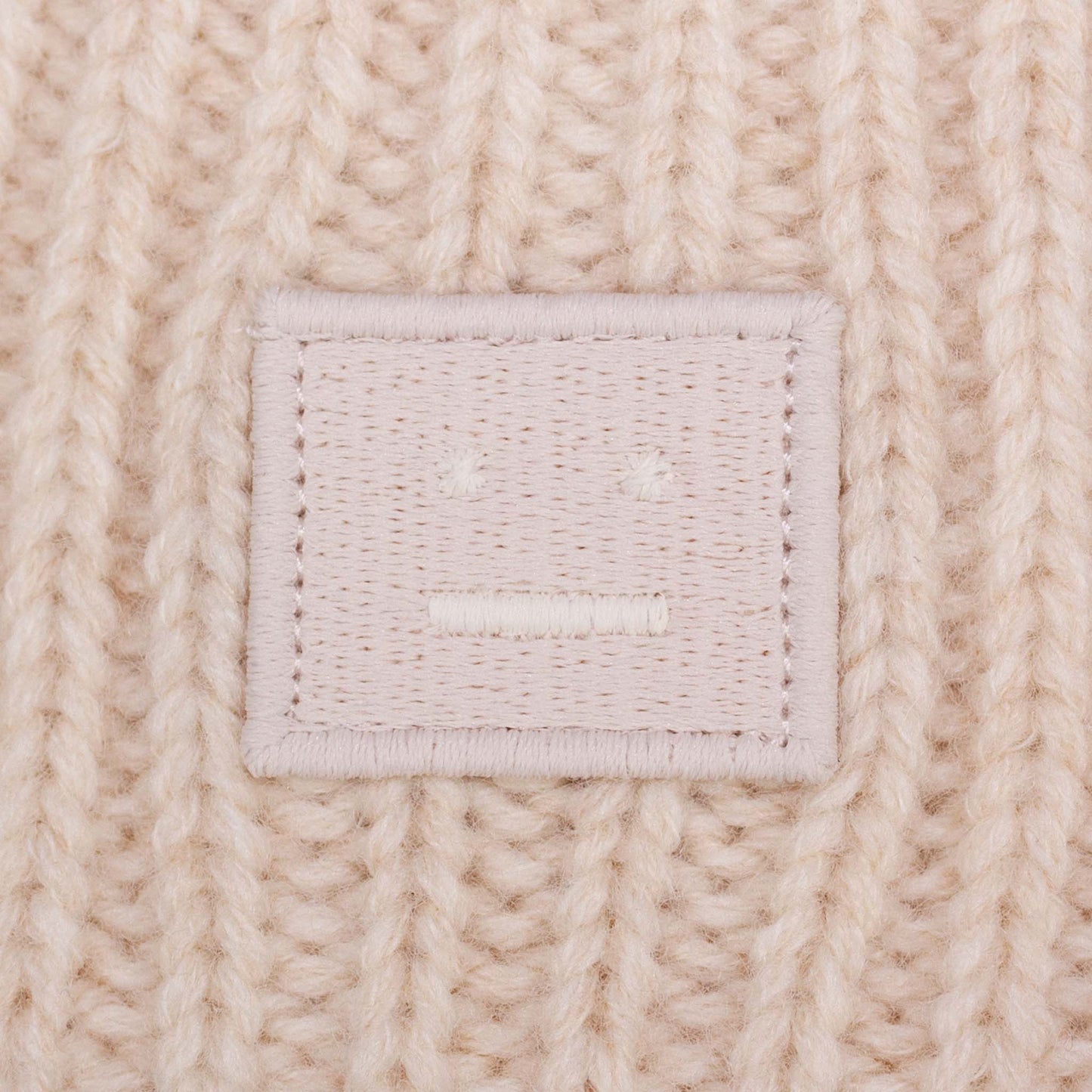 Acne Studios Ribbed Beanie - Oatmeal Melange