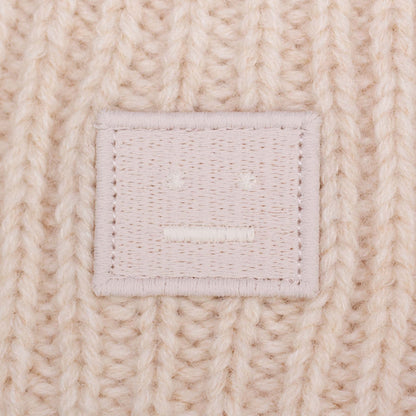 Acne Studios Ribbed Beanie - Oatmeal Melange