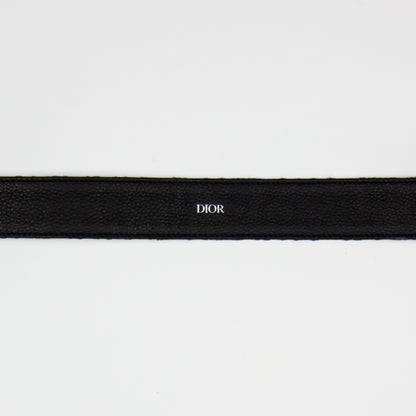 Christian Dior Oblique Jacquard Belt - Beige/Black