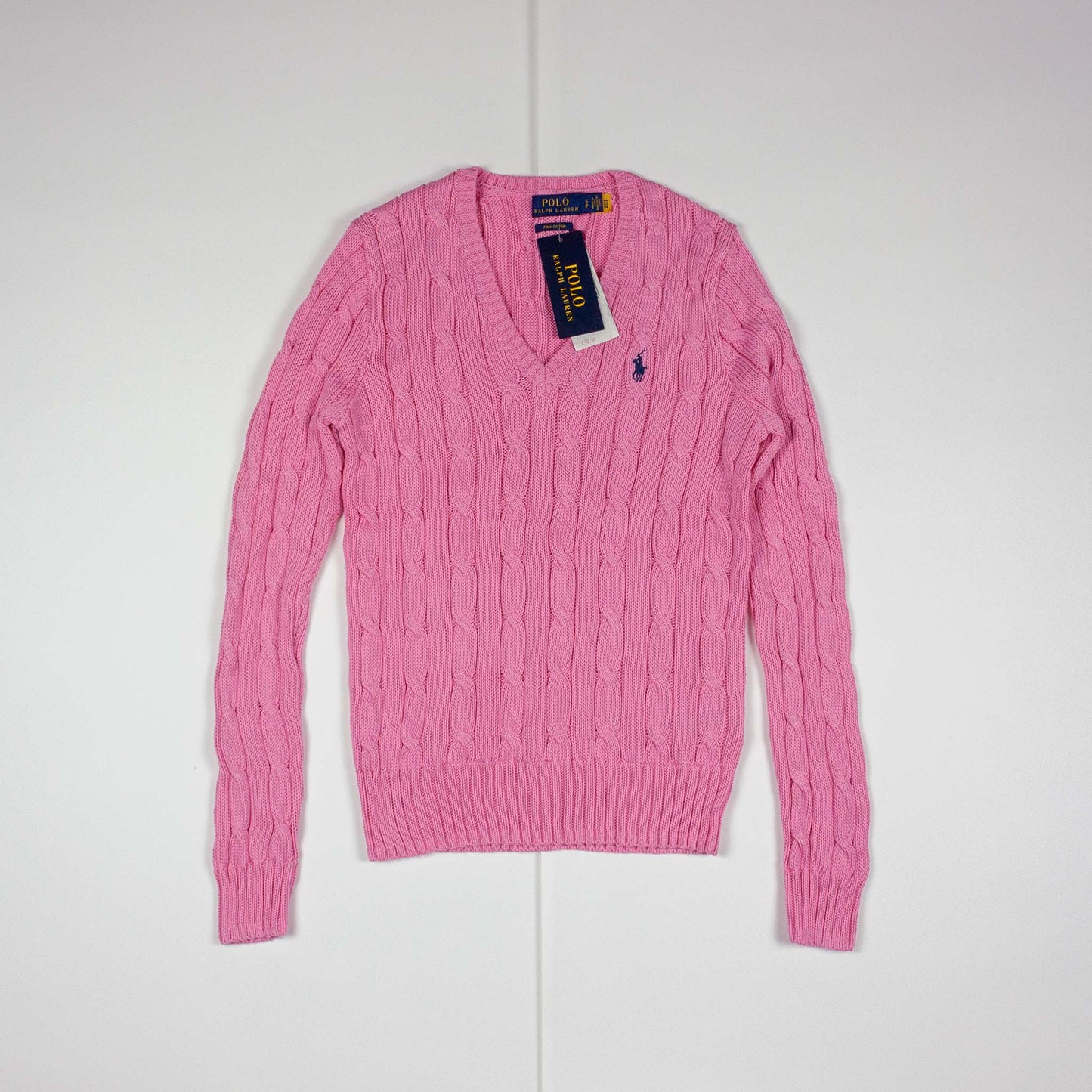 Polo Ralph Lauren Slim Fit Cable-Knit Jumper - Pink